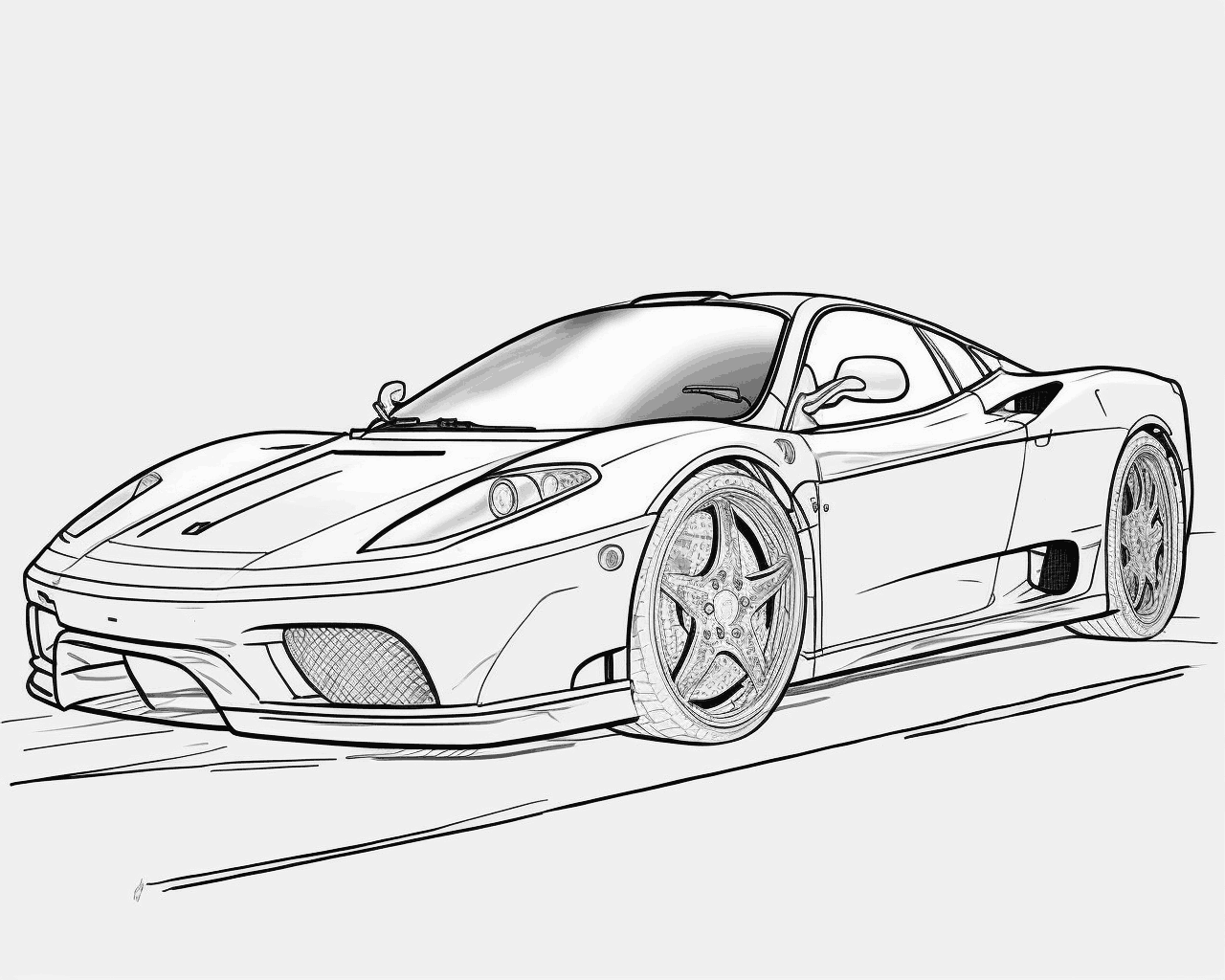 Спортивне авто із сітчастими решітками